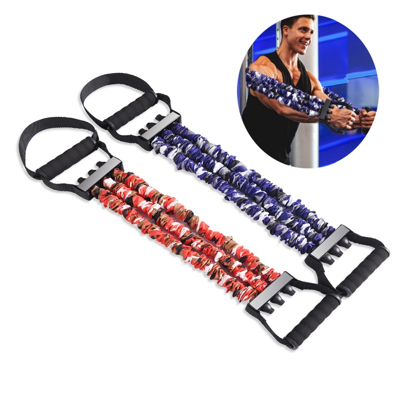 Home Gym Hack - Chest Expander Resistance Band ดึงเชือก Strength