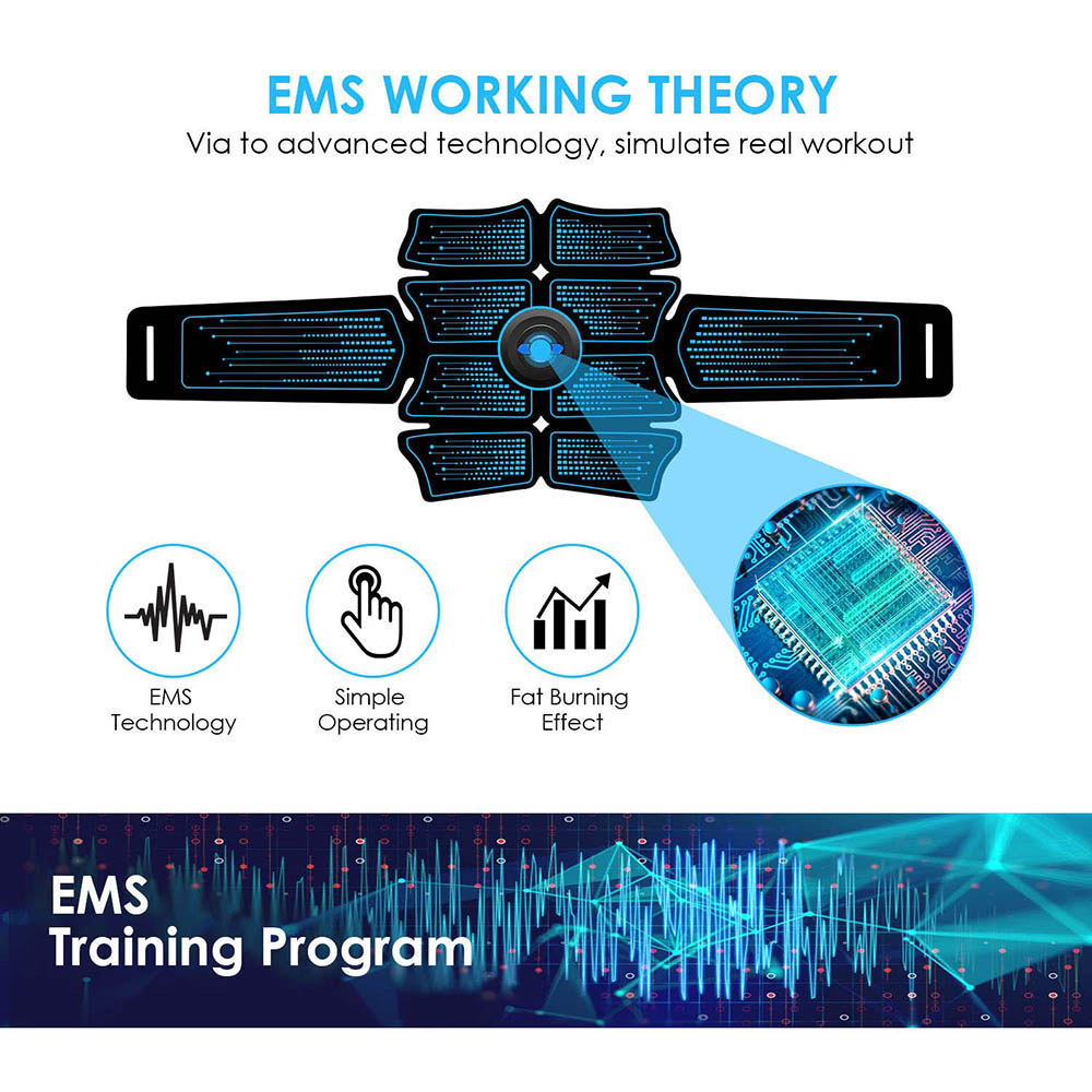 Eletroestimulador EMS กระตุ้นก - Home Gym Options บทวิจารณ์และราคา