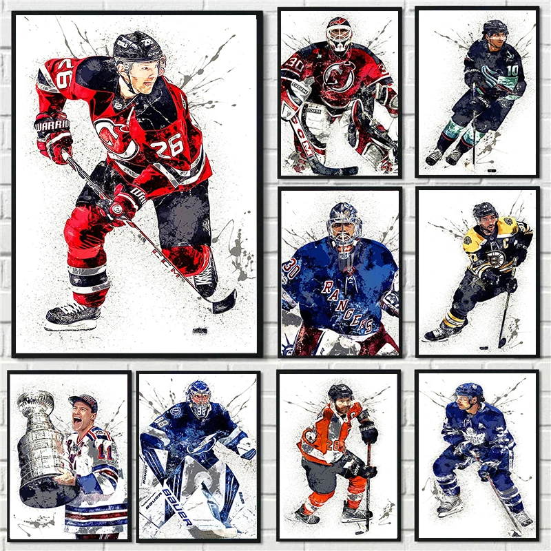 Abstract Ice Hockey Portrait S - Home Gym On Wall บทวิจารณ์และราคา