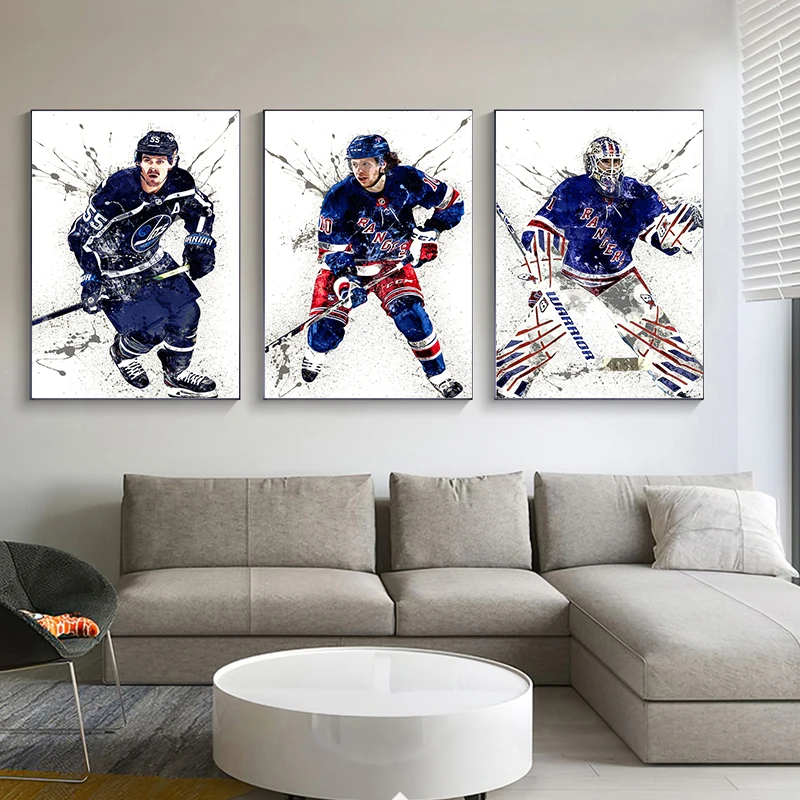 Abstract Ice Hockey Portrait S - Home Gym On Wall บทวิจารณ์และราคา