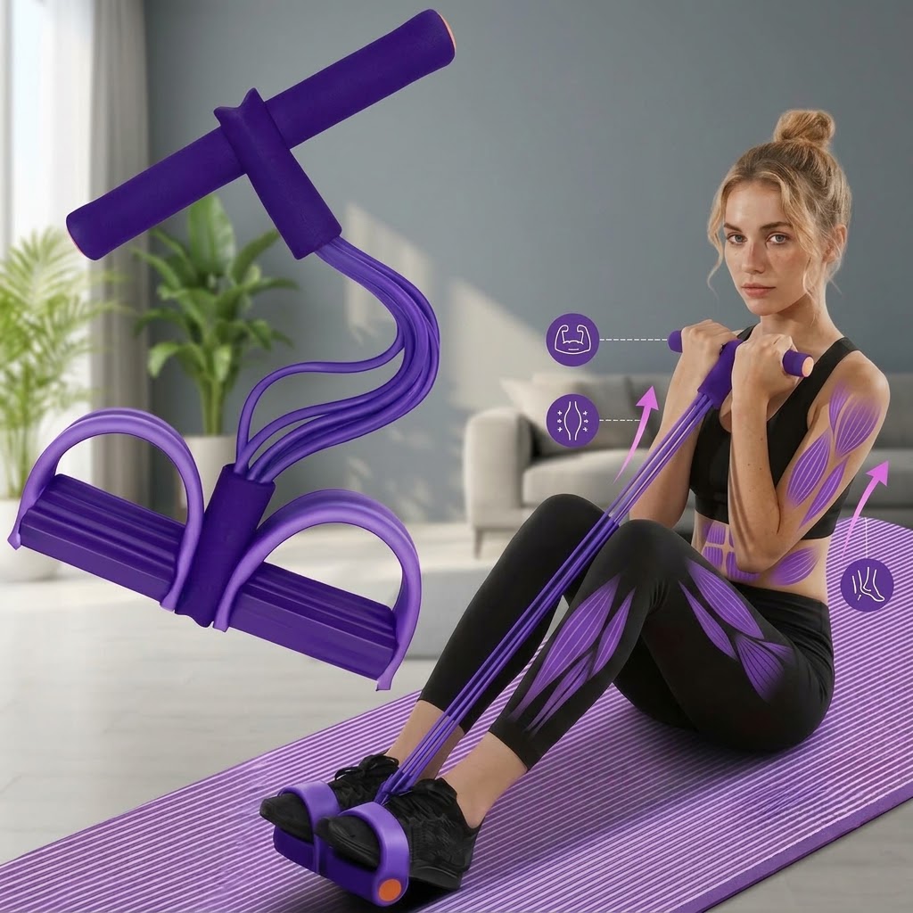 สายยางยืดต้านแรงพร้อมที่จับ, ส - Home Gym Full Setup บทวิจารณ์และราคา