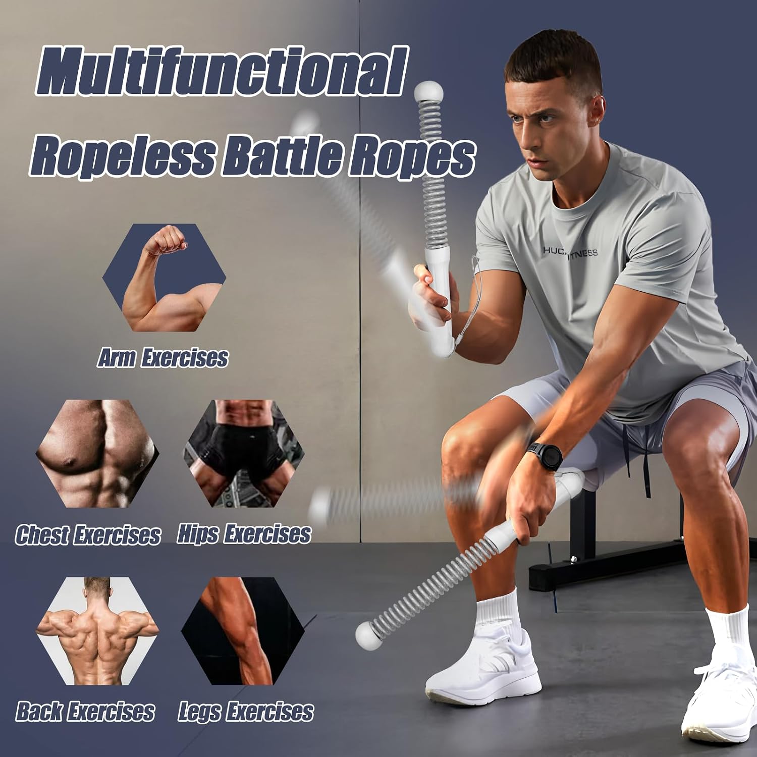 เชือกออกกำลังกายแบบไร้สายรุ่นท - Home Gym No Equipment บทวิจารณ์และราคา