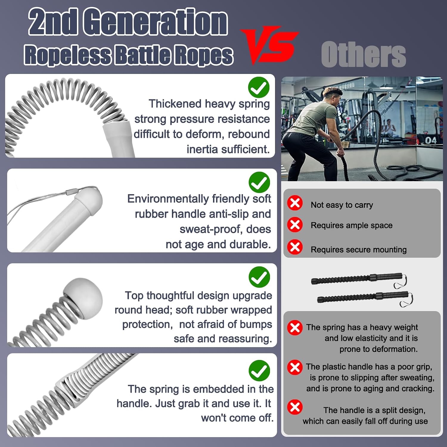 เชือกออกกำลังกายแบบไร้สายรุ่นท - Home Gym No Equipment บทวิจารณ์และราคา
