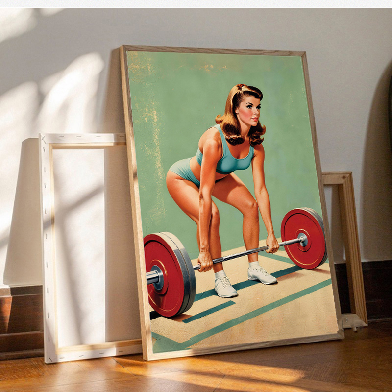 โปสเตอร์และภาพพิมพ์บนผ้าแคนวาส - Home Gym On Wall บทวิจารณ์และราคา