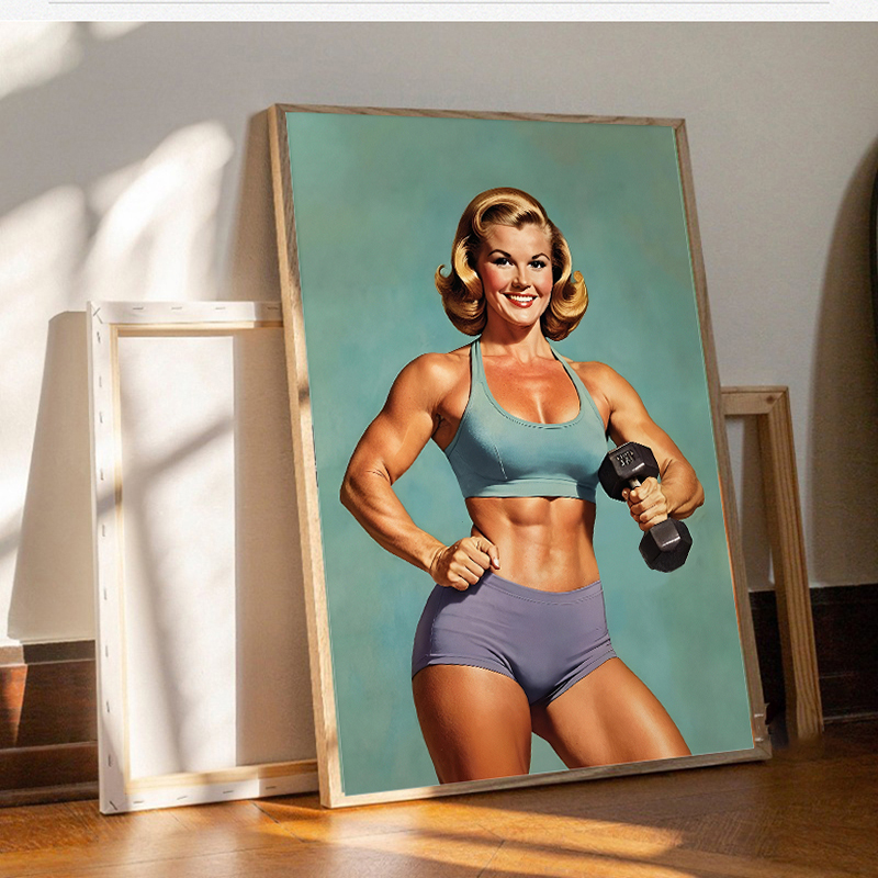 โปสเตอร์และภาพพิมพ์บนผ้าแคนวาส - Home Gym On Wall บทวิจารณ์และราคา