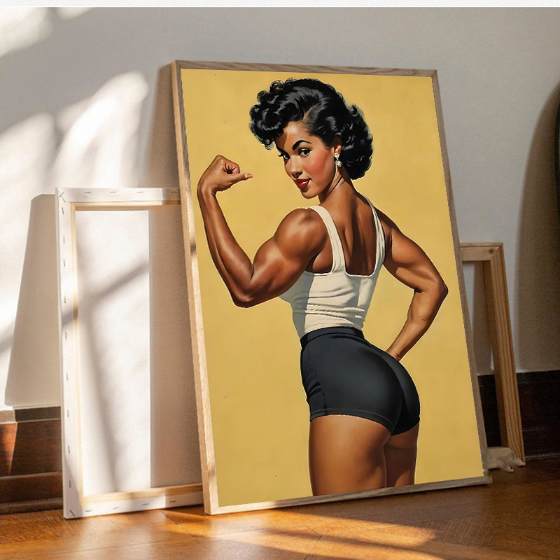โปสเตอร์และภาพพิมพ์บนผ้าแคนวาส - Home Gym On Wall บทวิจารณ์และราคา