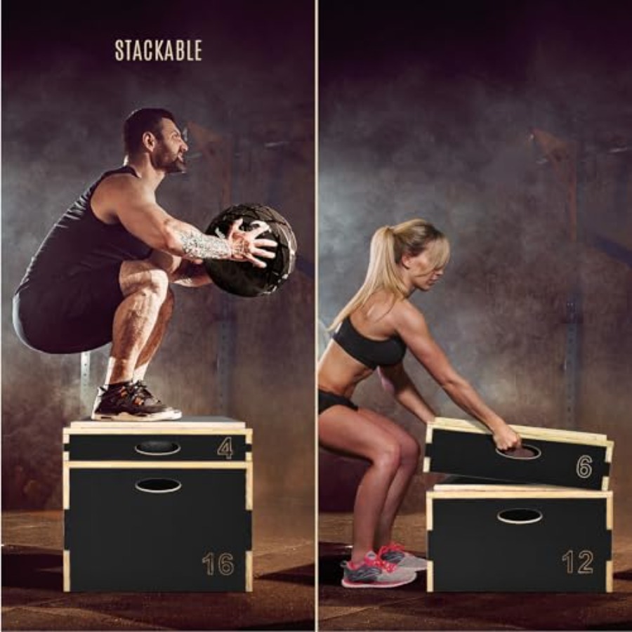 กล่องไม้พลายโอเมตริก 3 in 1 สำ - Home Gym Options บทวิจารณ์และราคา