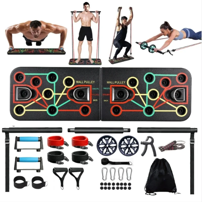 ชุดอุปกรณ์ออกกำลังกายแบบพกพาอเ - Home Gym Full Setup บทวิจารณ์และราคา