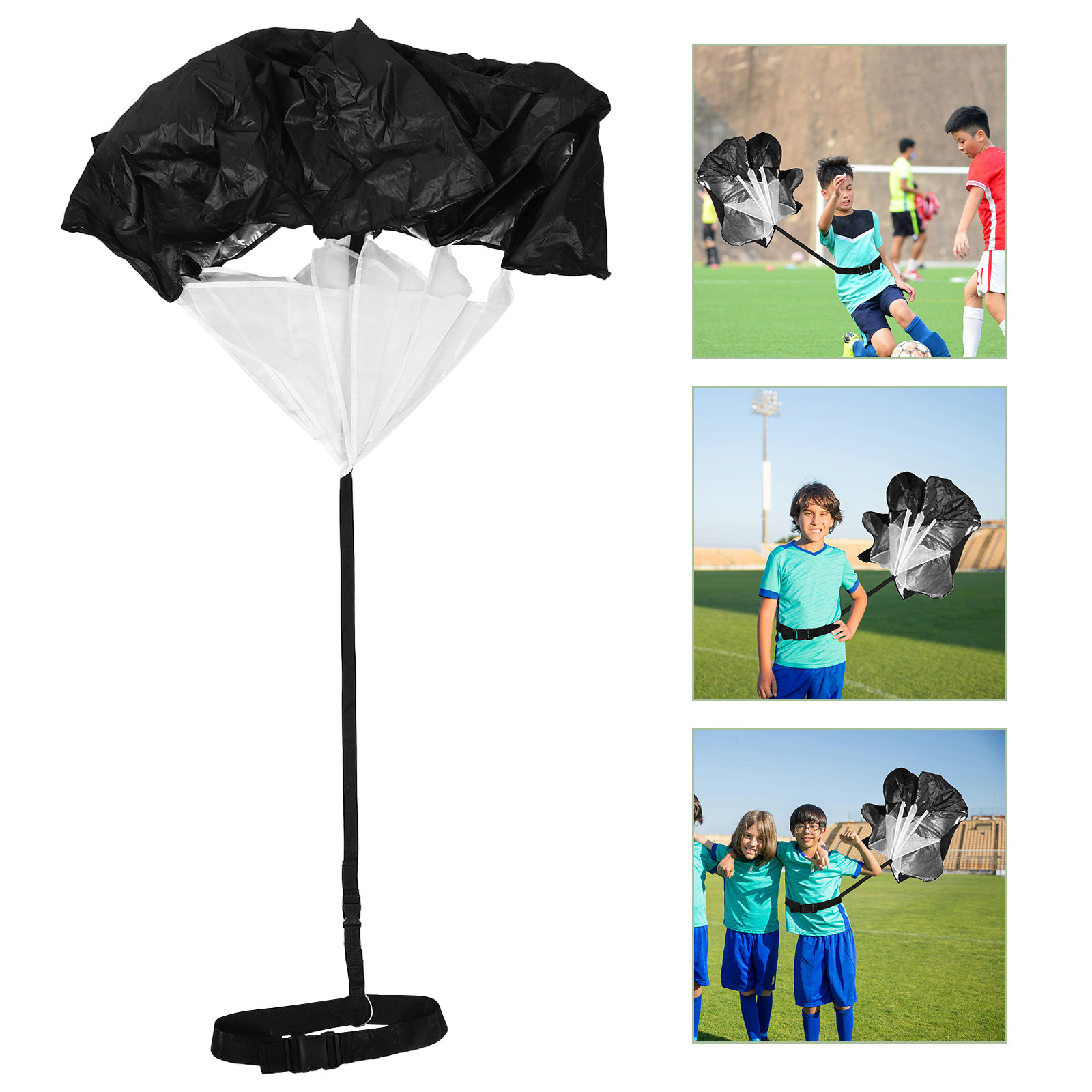 ร่มต้านทานการวิ่งพร้อมเข็มขัดค - Speed Parachute Sprint บทวิจารณ์และราคา