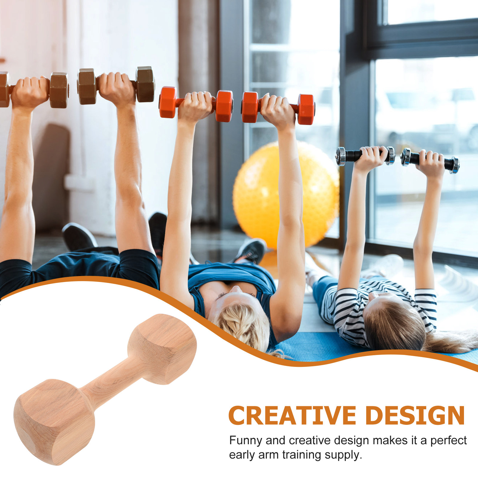 ดัมเบลสำหรับเด็กเล็กทำจากไม้เน - Home Gym For Toddlers บทวิจารณ์และราคา