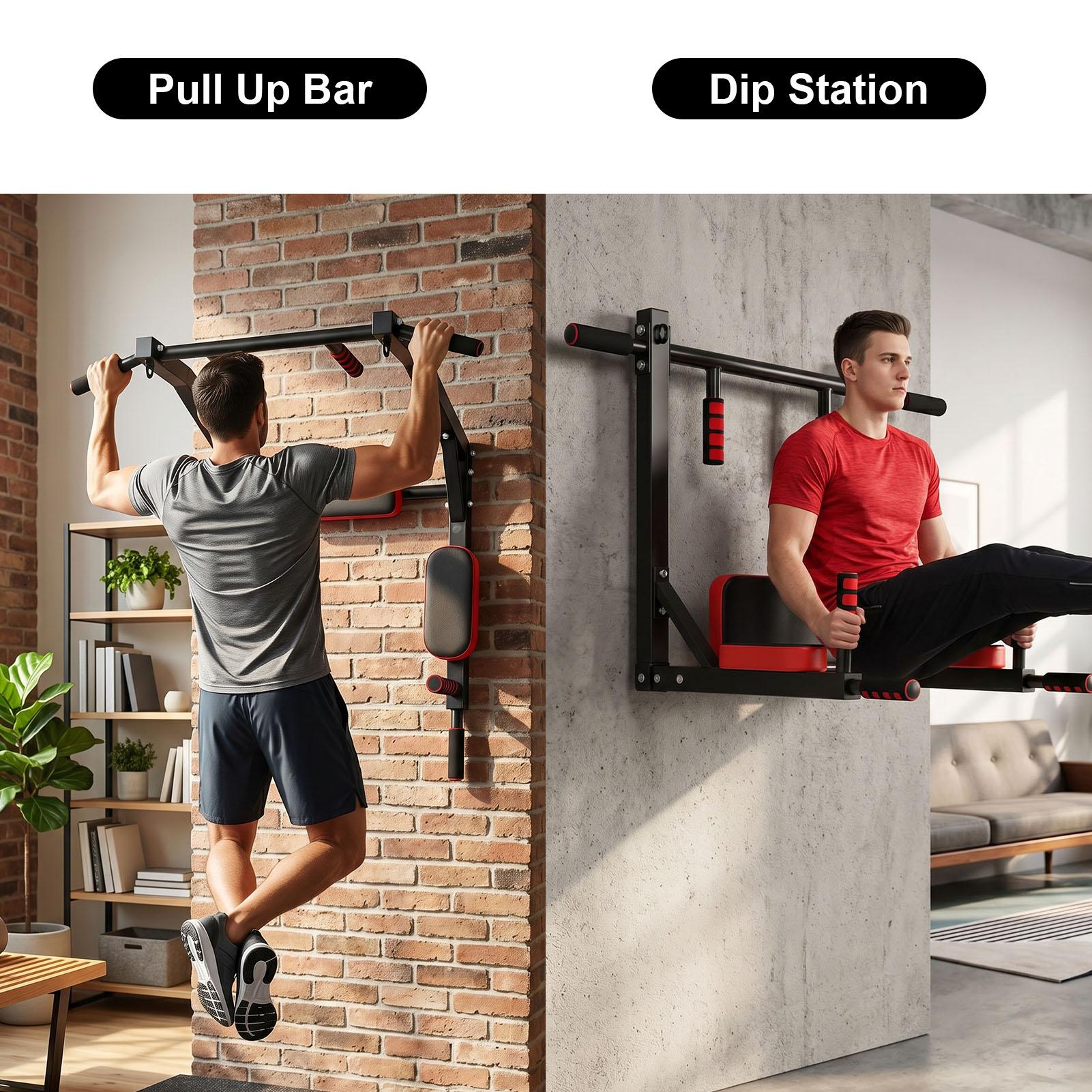 บาร์โหนติดผนัง อุปกรณ์ดิปอเนกป - Home Gym On Wall บทวิจารณ์และราคา
