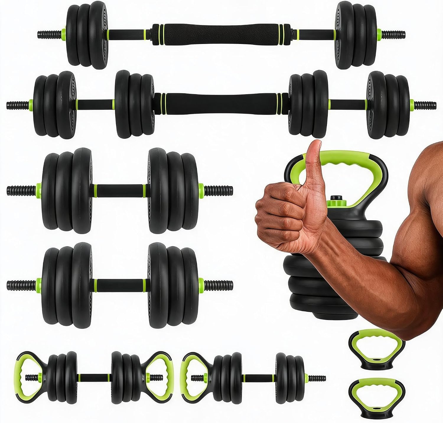 ชุดดัมเบลปรับน้ำหนักได้ 4 in 1 - Home Gym Options บทวิจารณ์และราคา