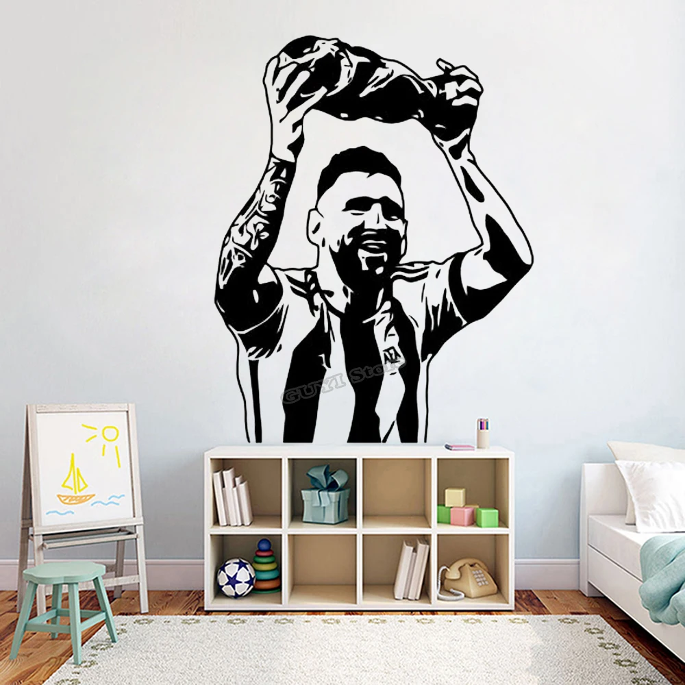 Messi สติ๊กเกอร์ติดผนังไวนิล D - Home Gym On Wall บทวิจารณ์และราคา