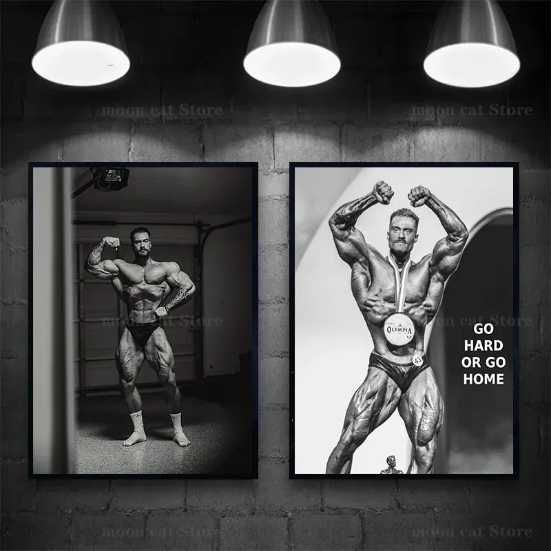 ภาพวาดผ้าใบ Chris Bumstead Bod - Home Gym On Wall บทวิจารณ์และราคา