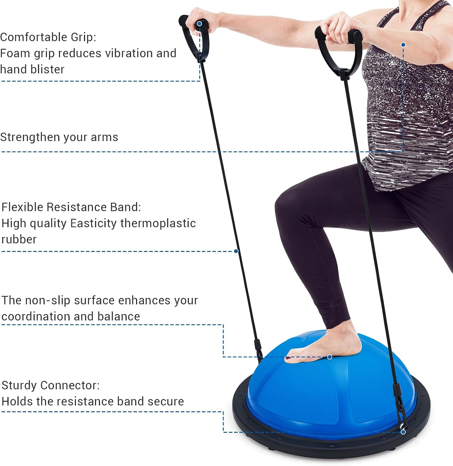 Tacleekii ลูกบอลทรงตัวครึ่งวงก - Home Gym Full Setup บทวิจารณ์และราคา