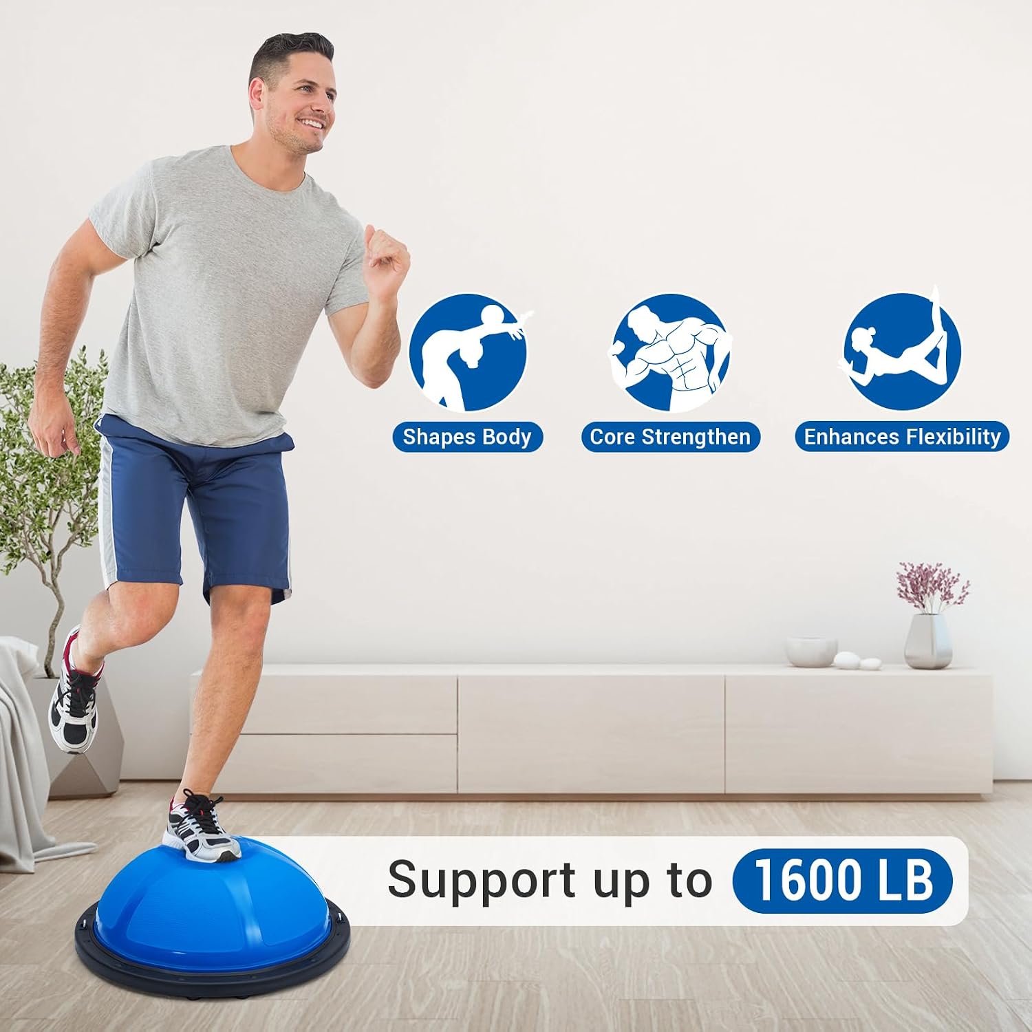 Tacleekii ลูกบอลทรงตัวครึ่งวงก - Home Gym Full Setup บทวิจารณ์และราคา