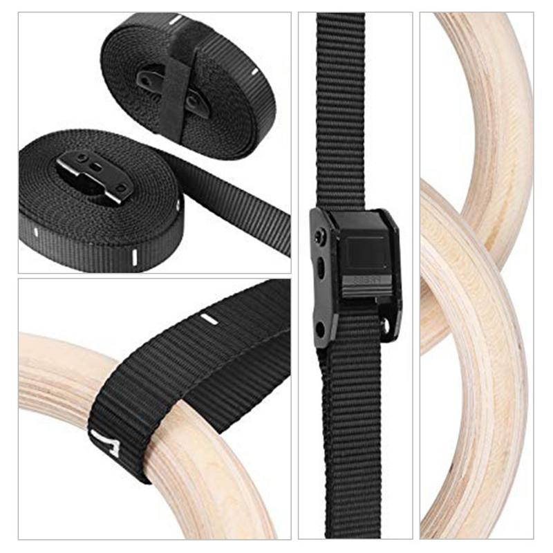 1 ชิ้นไม้เบิร์ชแหวนยิมนาสติกดึ - Home Gym Options บทวิจารณ์และราคา